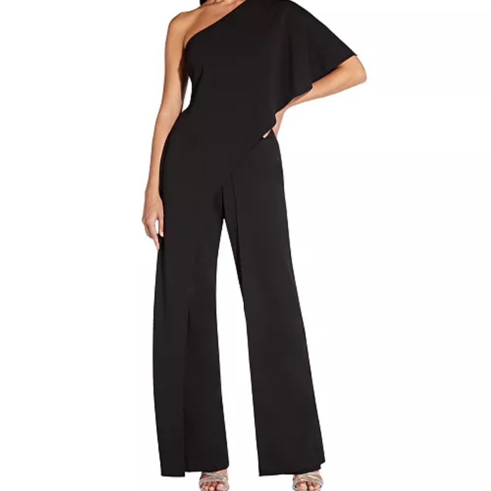 Adrianna Papell One-Shoulder Jumpsuit